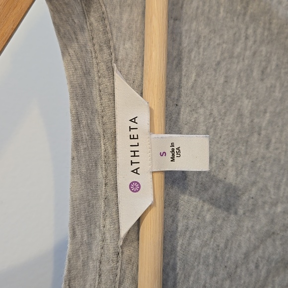 Athleta Womens Cardigan Open Back Sweater Gray Camino Wrap Long Sleeve M - Picture 2 of 4